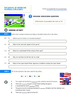 Esl Football Lesson